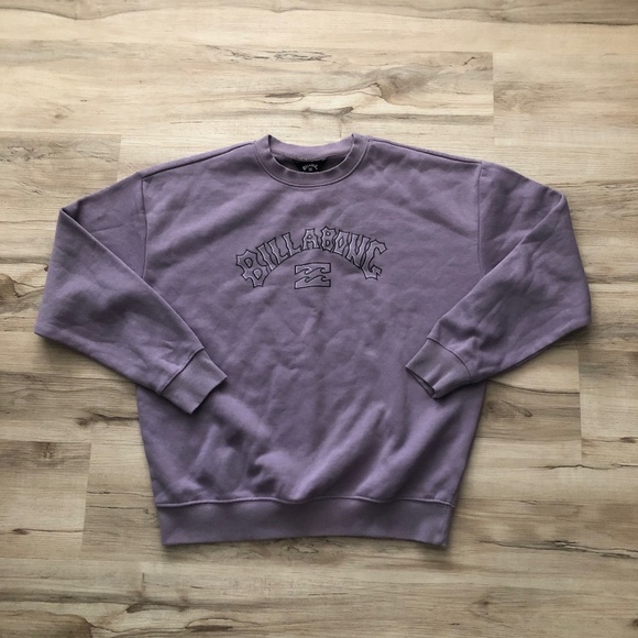 Billabong Light Purple Crewneck Sweater - Picture 1 of 7